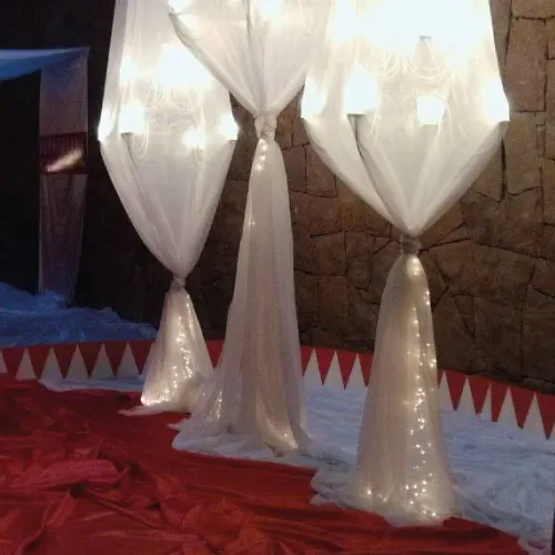 Decoración aérea evento real 10