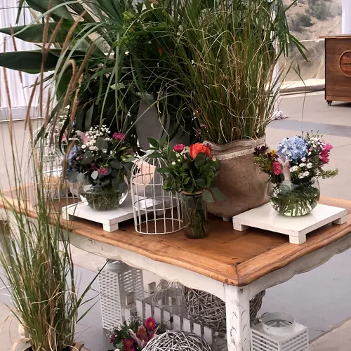 Decoración floral personalizada para eventos