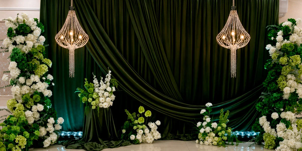 Cena de fin de año empresarial - Decoración elegante en Santiago