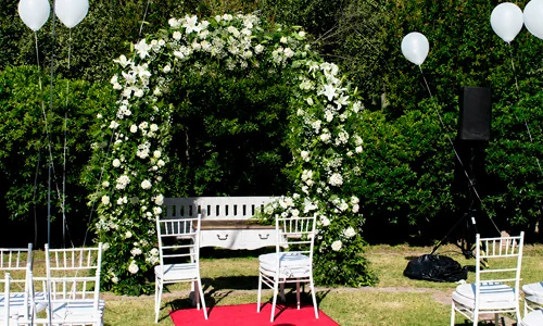 Arco floral completo matrimonio