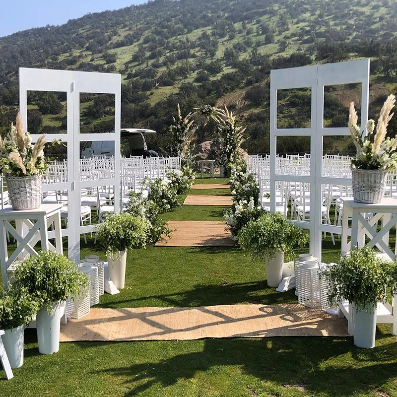 Arreglos florales para pasarela de ceremonia