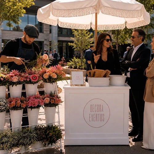 Flower Bar para activaciones y eventos corporativos