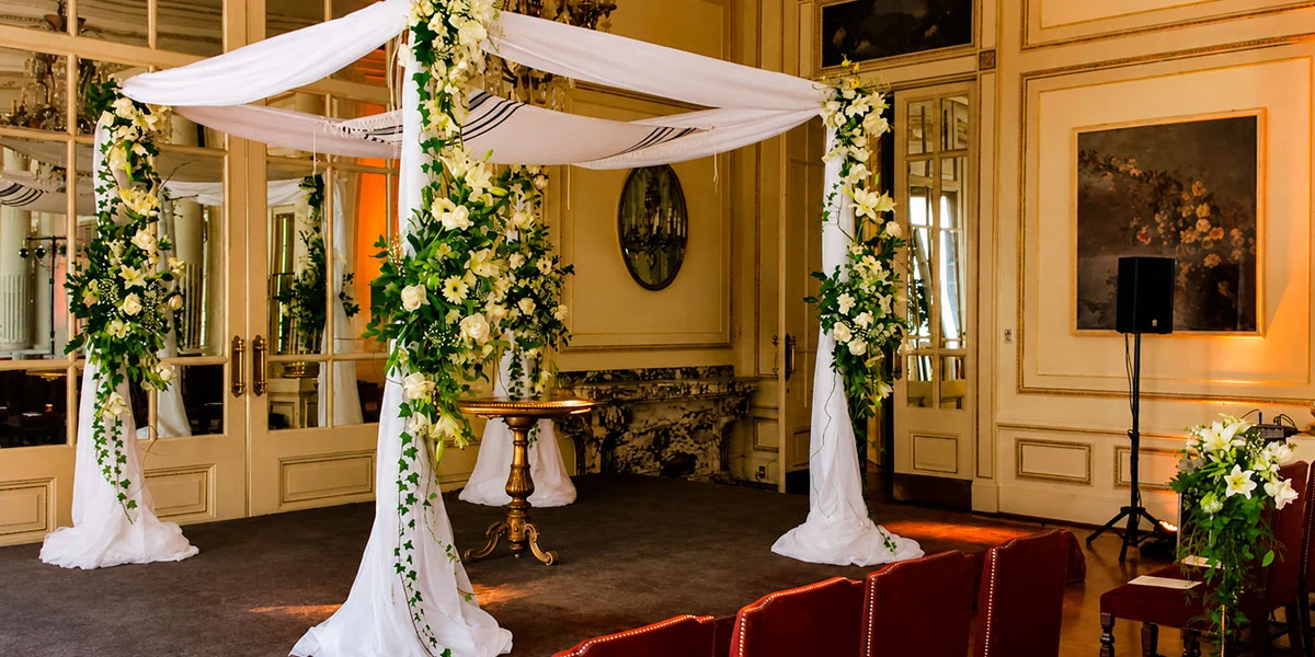 Decoración de Jupá para matrimonio judío