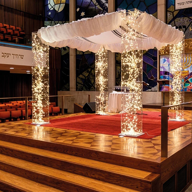 Jupá iluminada matrimonio judío Chile