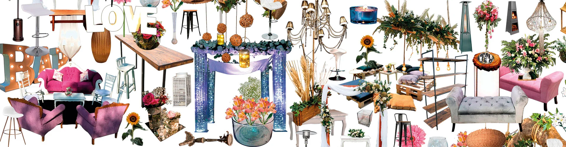 Proceso de decoración y ambientación de eventos