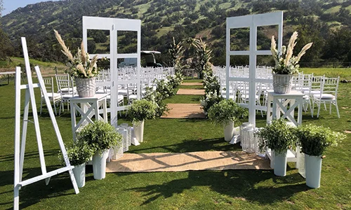 Decoración de ceremonia de matrimonio
