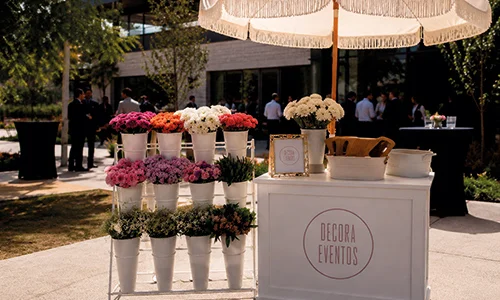 Flower Bar para matrimonios